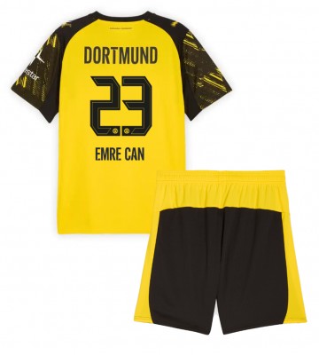 Borussia Dortmund Emre Can #23 Hjemmebanesæt Børn 2025-26 Kort ærmer (+ korte bukser)